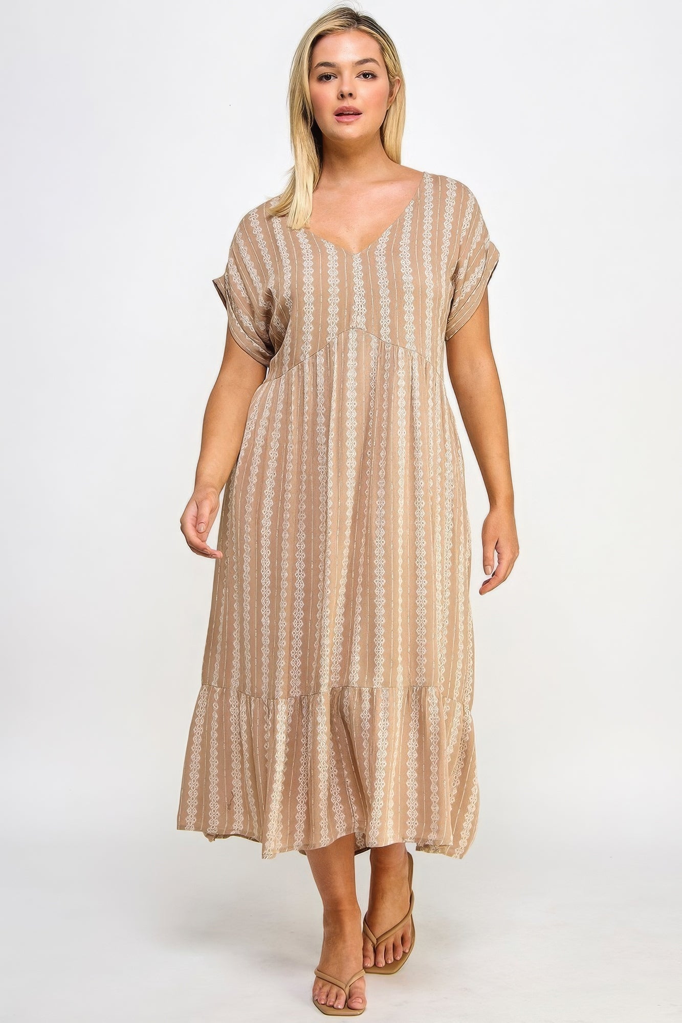 Boho Maxi Dress W/ Slip - Loulou Boutique