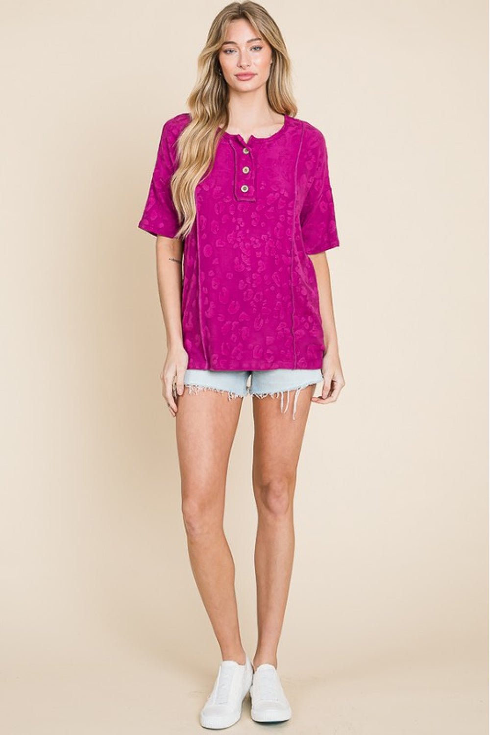 BOMBOM At The Fair Animal Textured Top - Loulou Boutique
