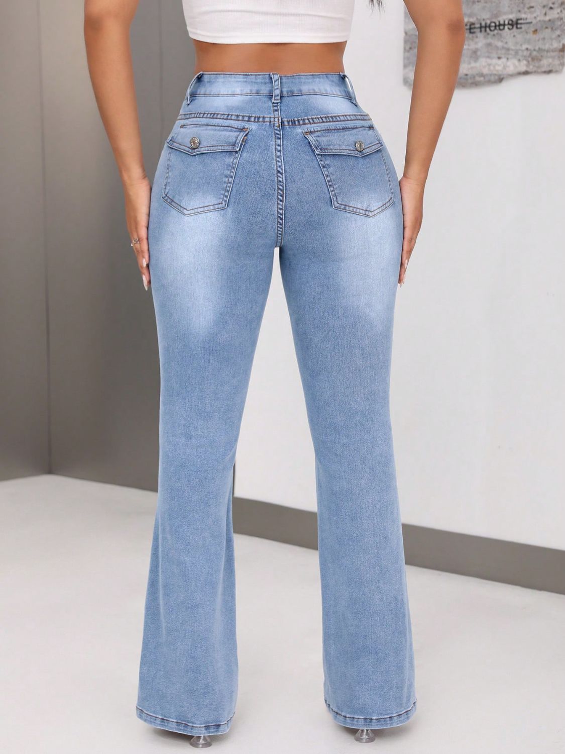 Bootcut Jeans with Pockets - Loulou Boutique