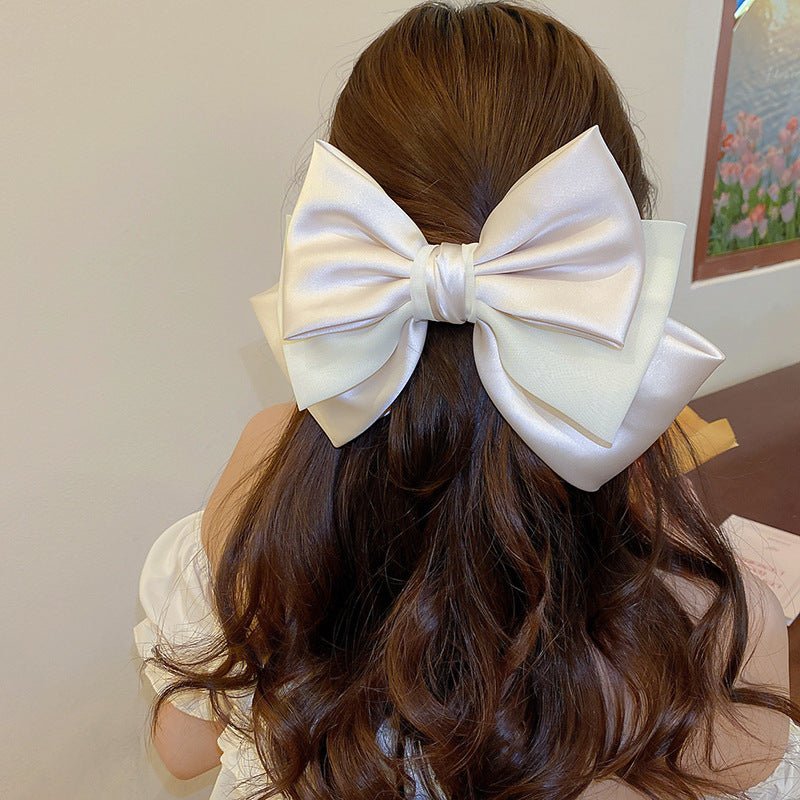 Bow Cloth Hair Clip - Loulou Boutique