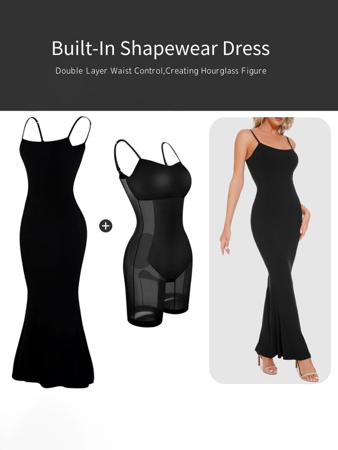 Built - In Shapewear Sleeveless Maxi Dress - Loulou Boutique