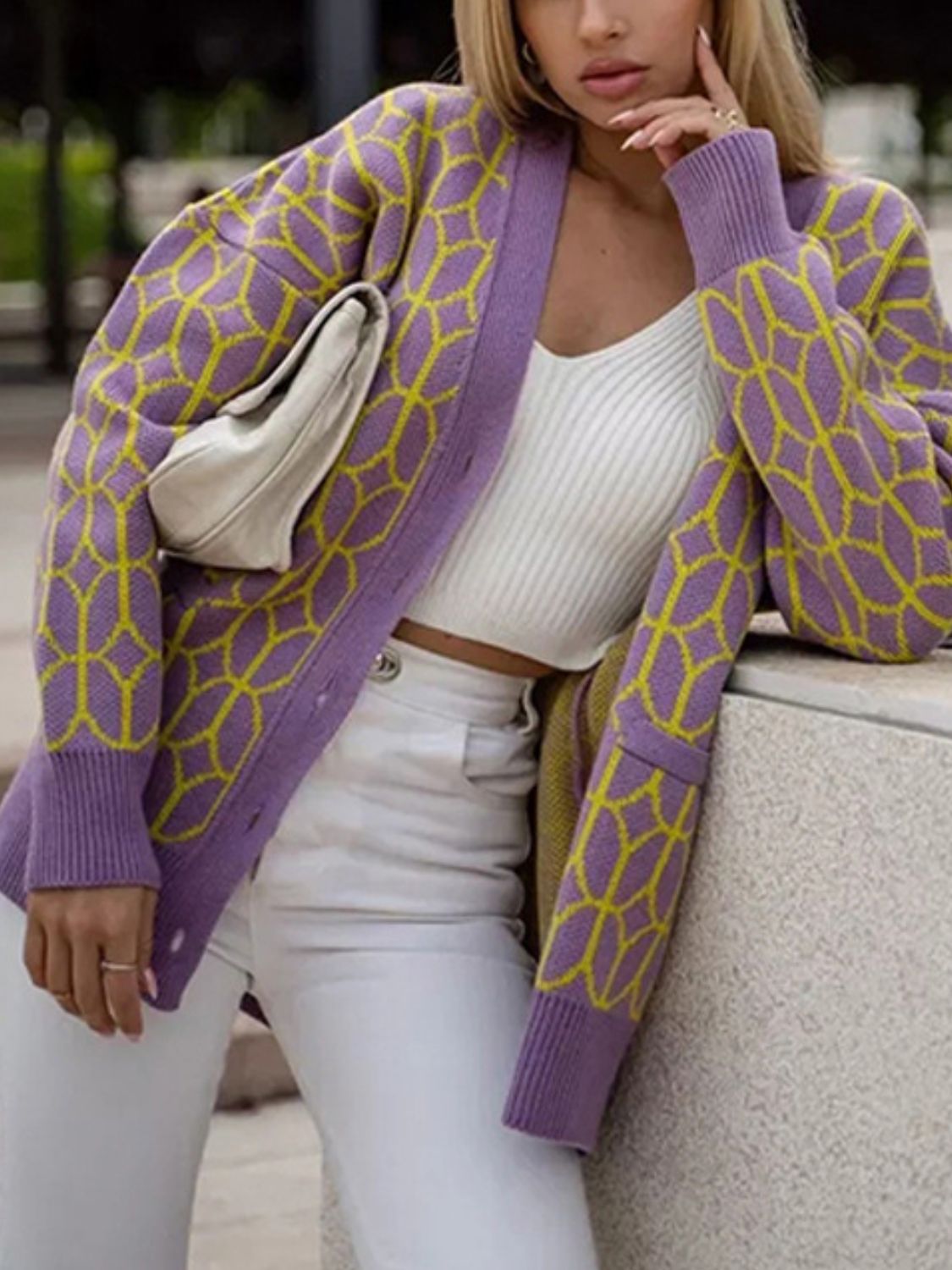 Button Up Long Sleeve Cardigan - Loulou Boutique