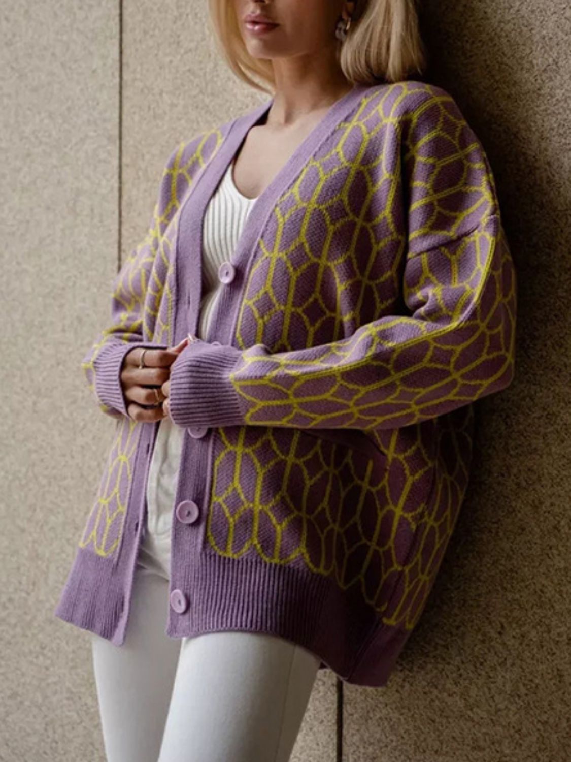 Button Up Long Sleeve Cardigan - Loulou Boutique
