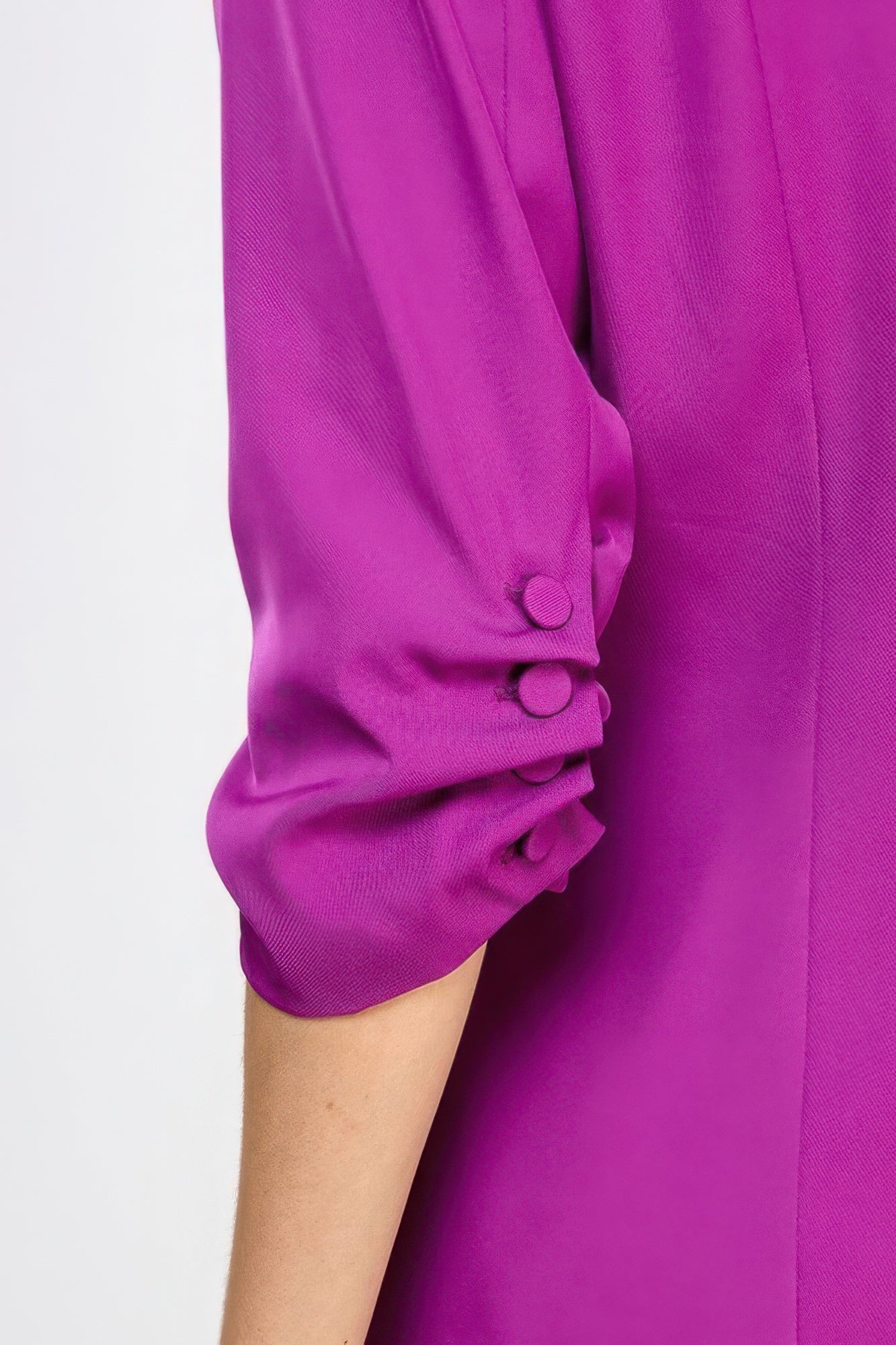 Buttoned Detail 3/4 Sleeve Blazer - Loulou Boutique