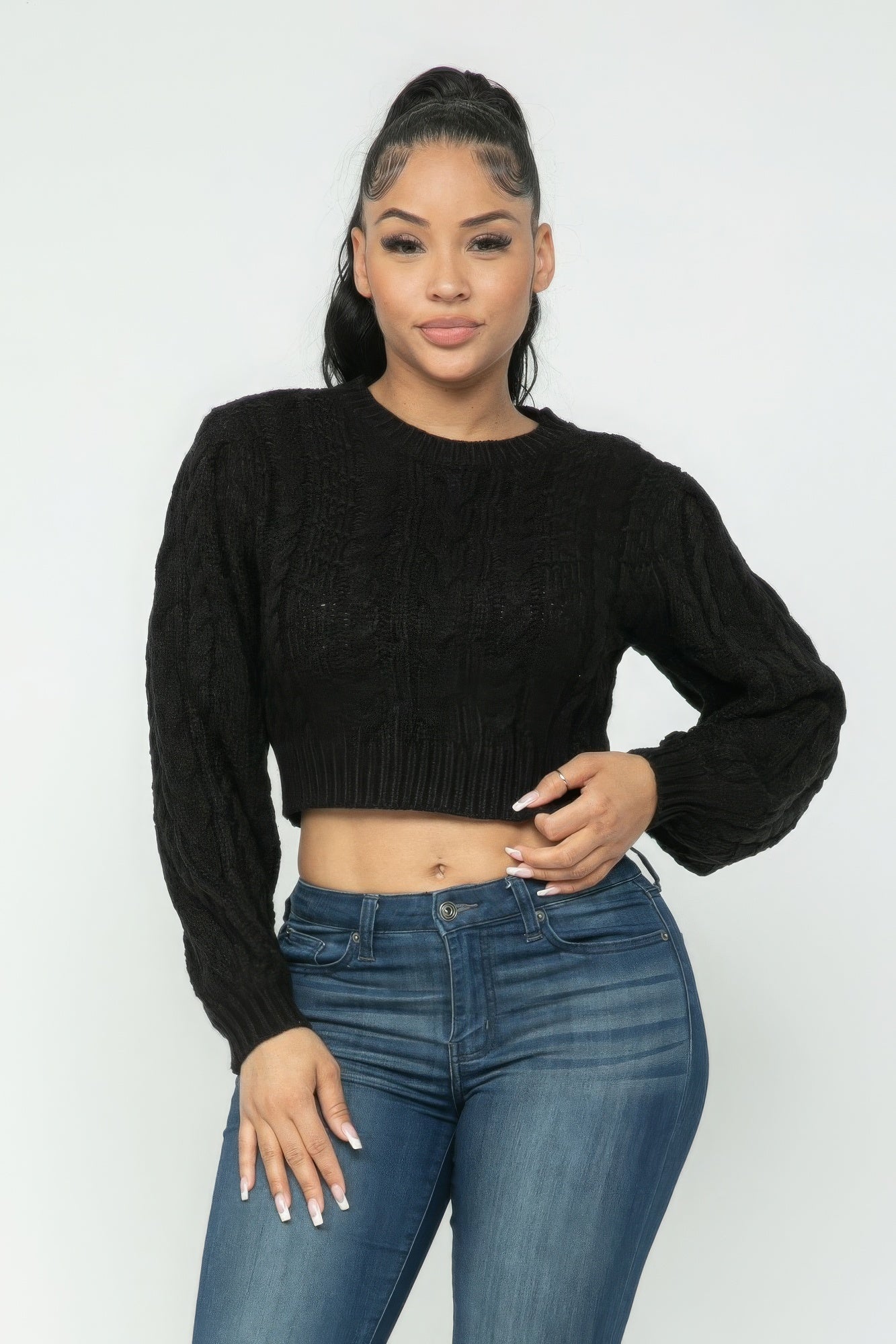 Cable Pullover Top - Loulou Boutique