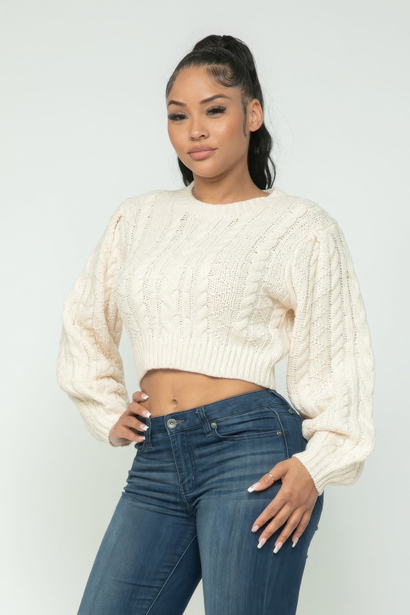 Cable Pullover Top - Loulou Boutique