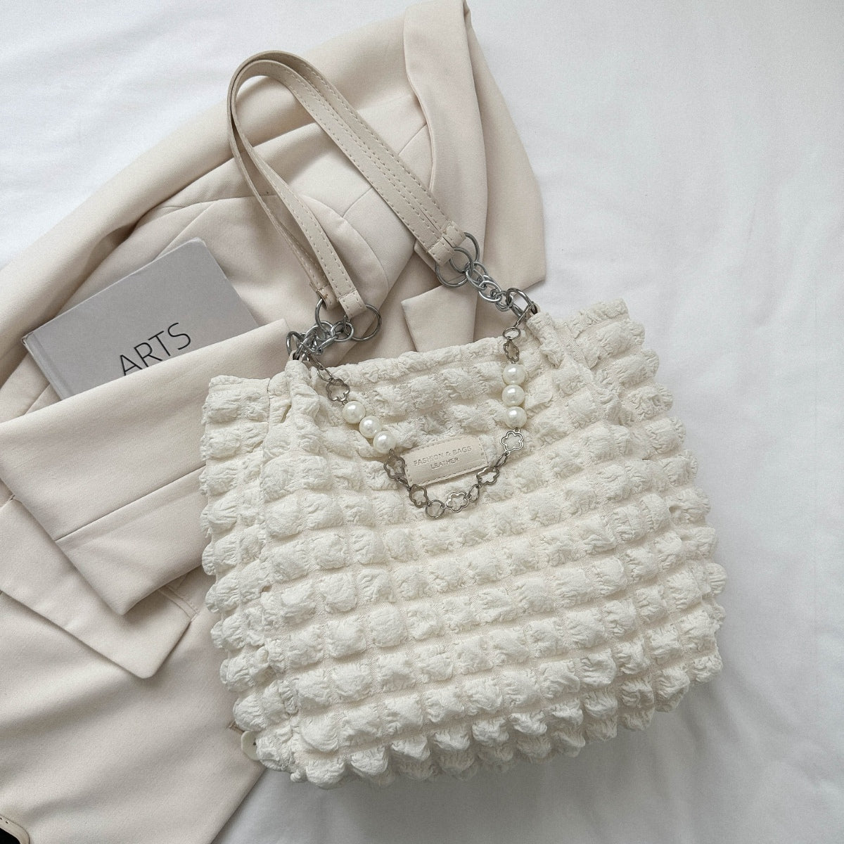 Cloud Puffy Polyester Tote Bag - Loulou Boutique