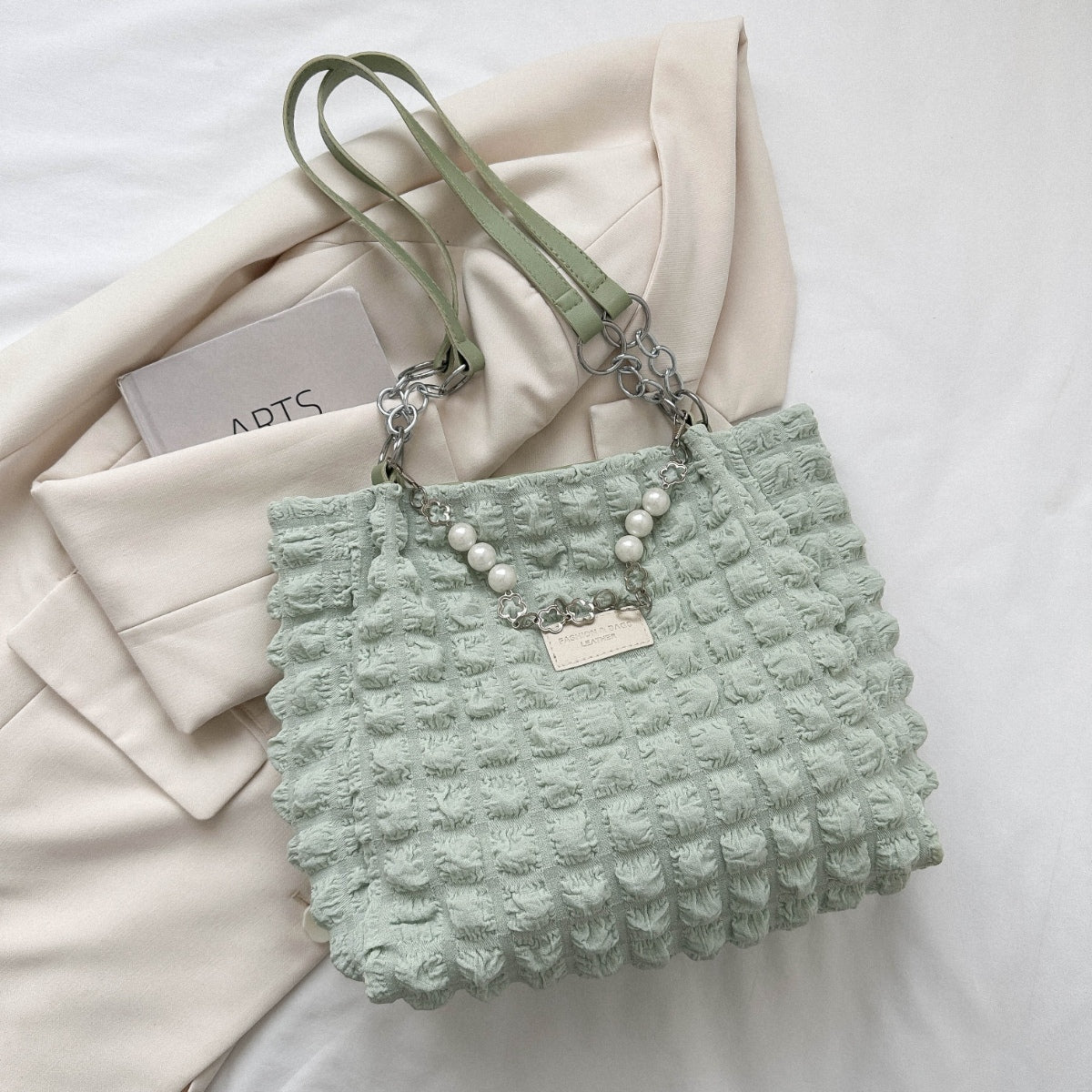 Cloud Puffy Polyester Tote Bag - Loulou Boutique