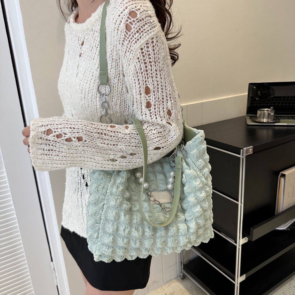 Cloud Puffy Polyester Tote Bag - Loulou Boutique