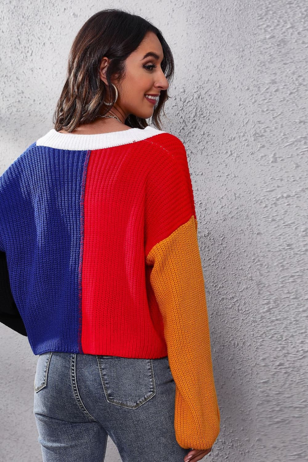 Color Block Ribbed Long Sleeve Cardigan - Loulou Boutique