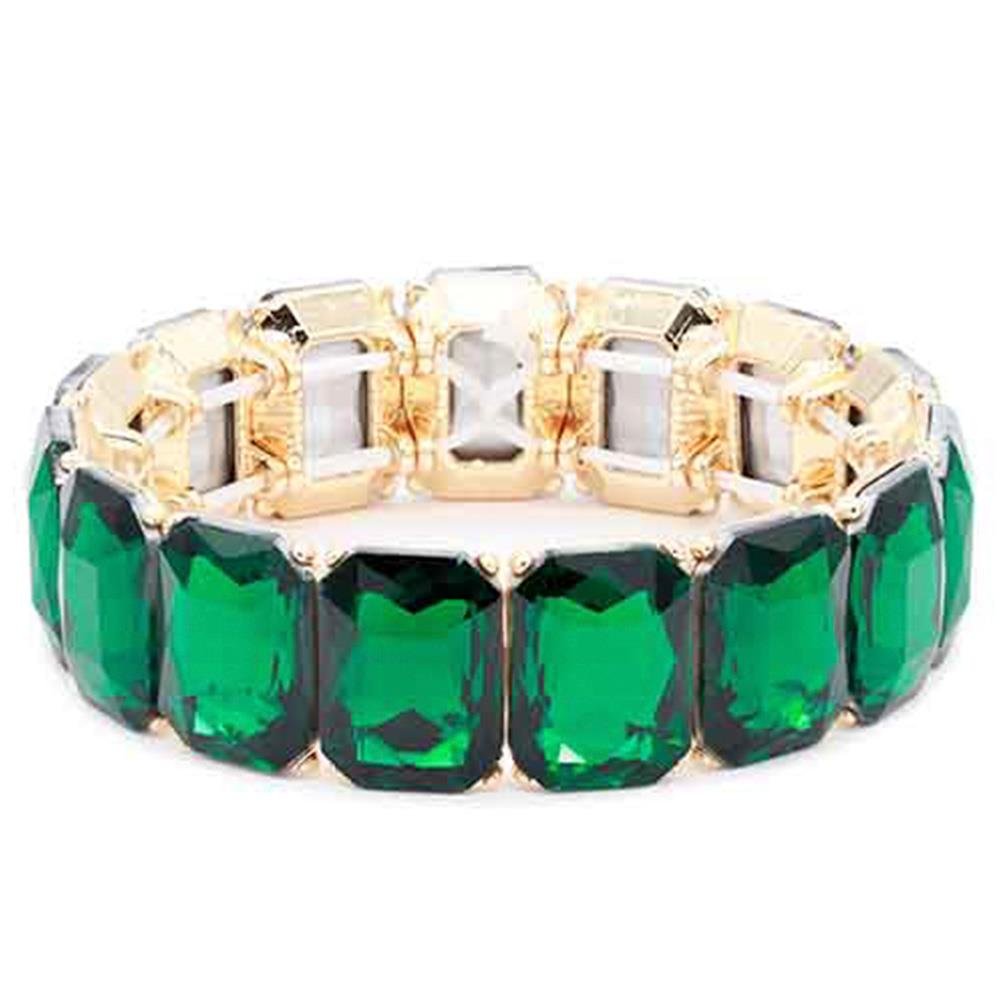 Crystal Stone Stretch Bracelet - Loulou Boutique