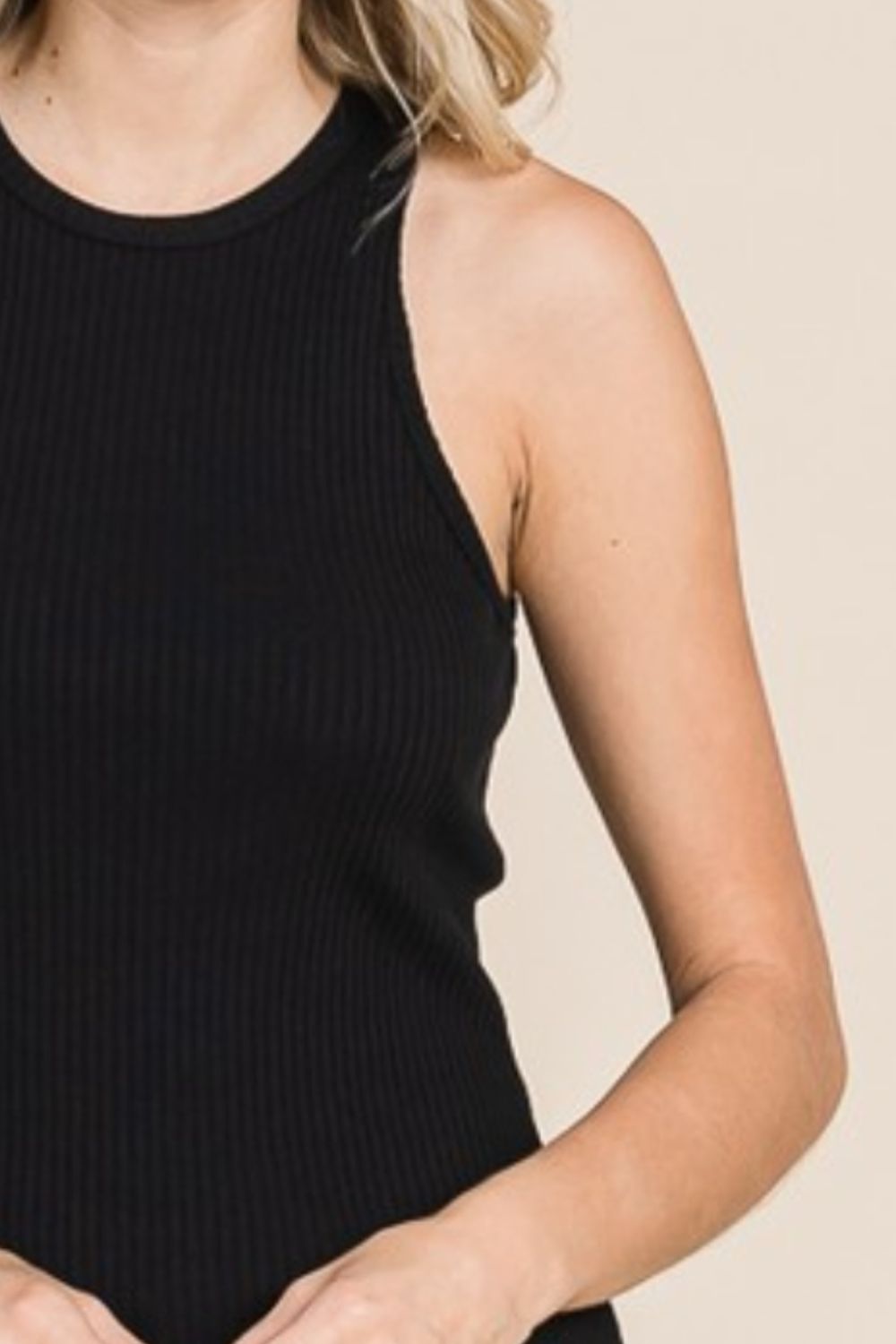 Culture Code Full Size Ribbed Round Neck Tank - Loulou Boutique