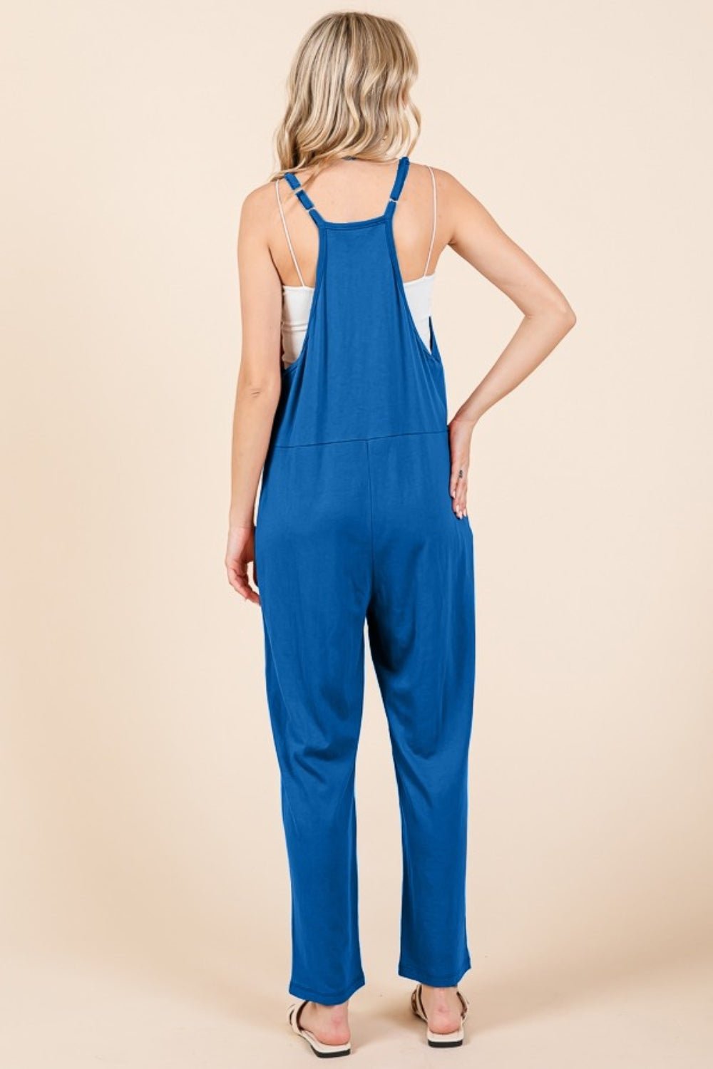 Culture Code Full Size Sleeveless Jumpsuit with Pockets - Loulou Boutique