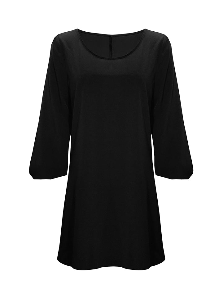 Cutout Long Sleeve Round Neck Dress - Loulou Boutique