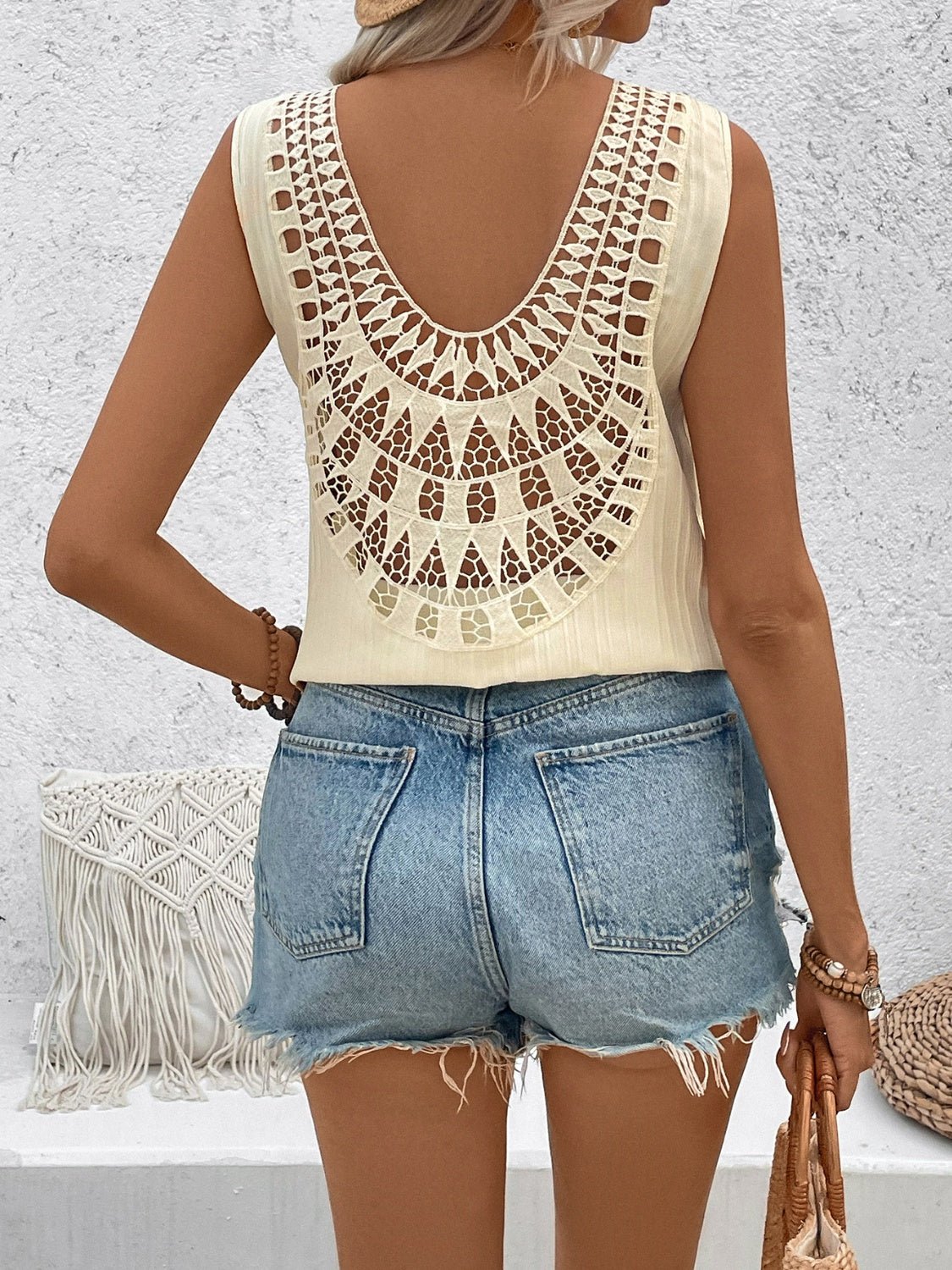 Cutout V - Neck Tank - Loulou Boutique