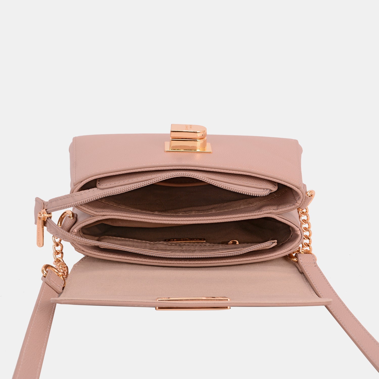 David Jones PU Leather Crossbody Bag - Loulou Boutique