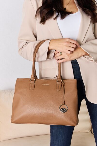 David Jones Structured Leather Handbag - Loulou Boutique