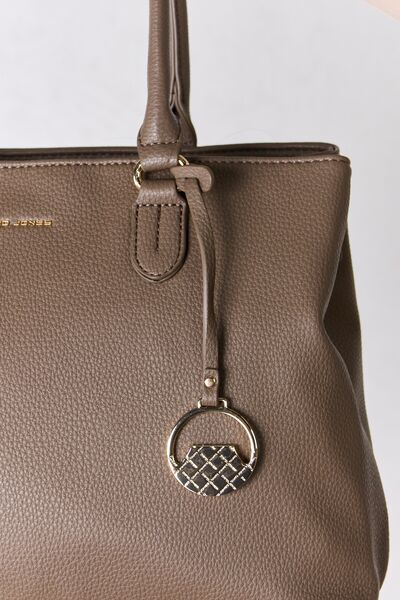 David Jones Structured Leather Handbag - Loulou Boutique