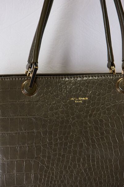 David Jones Texture PU Leather Handbag - Loulou Boutique