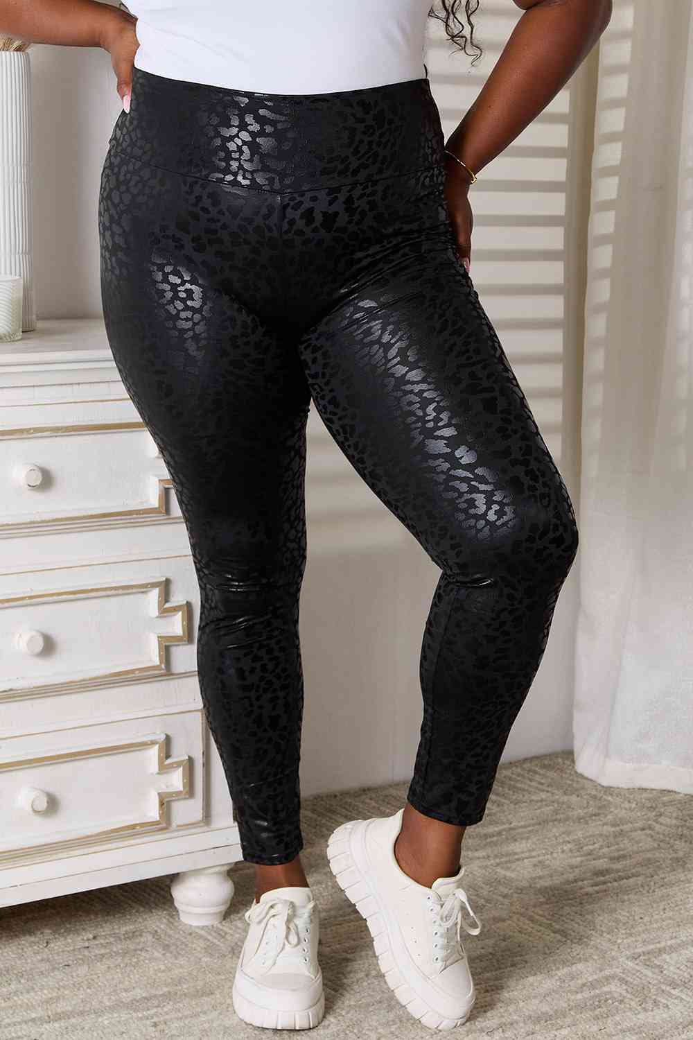 Double Take High Waist Leggings - Loulou Boutique