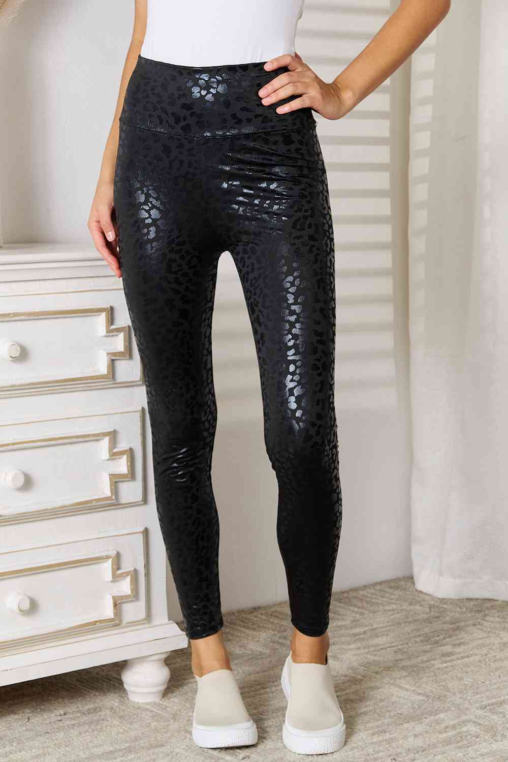 Double Take High Waist Leggings - Loulou Boutique