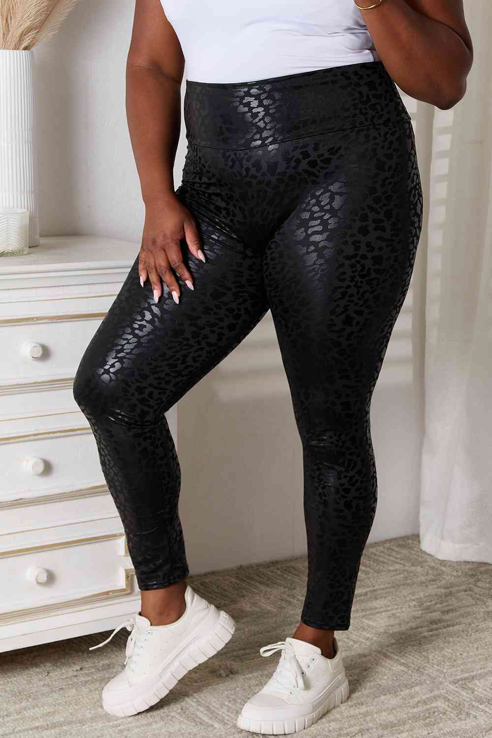 Double Take High Waist Leggings - Loulou Boutique