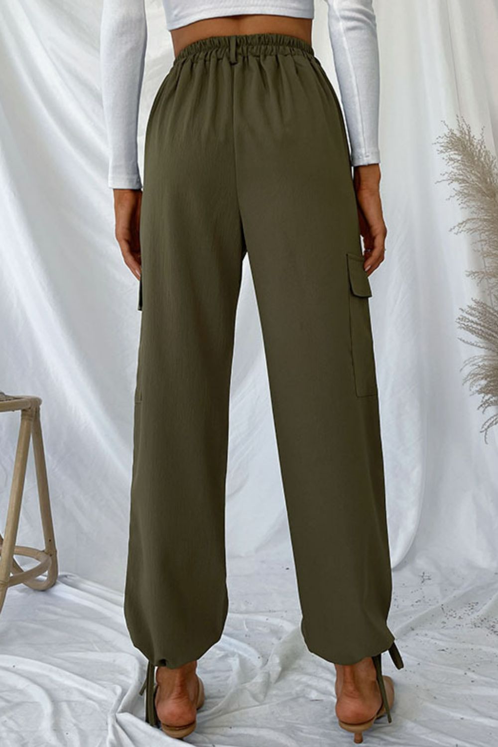 Drawstring Ankle Cargo Pants - Loulou Boutique