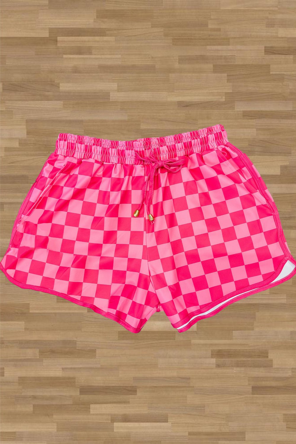 Drawstring Checkered Shorts with Pockets - Loulou Boutique