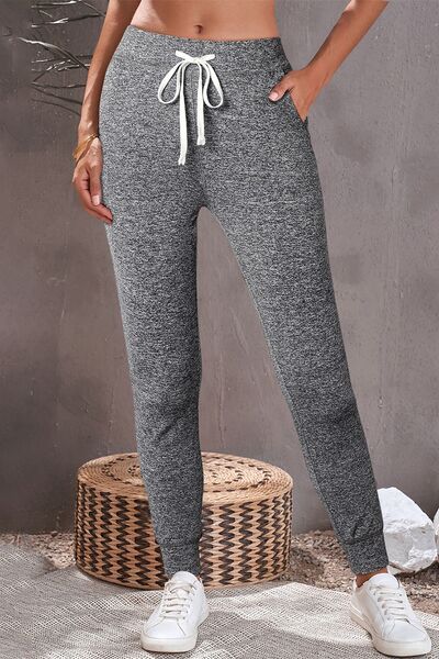 Drawstring Joggers with Pockets - Loulou Boutique