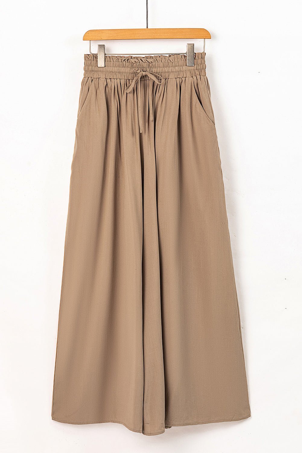 Drawstring Waist Wide Leg Pants - Loulou Boutique