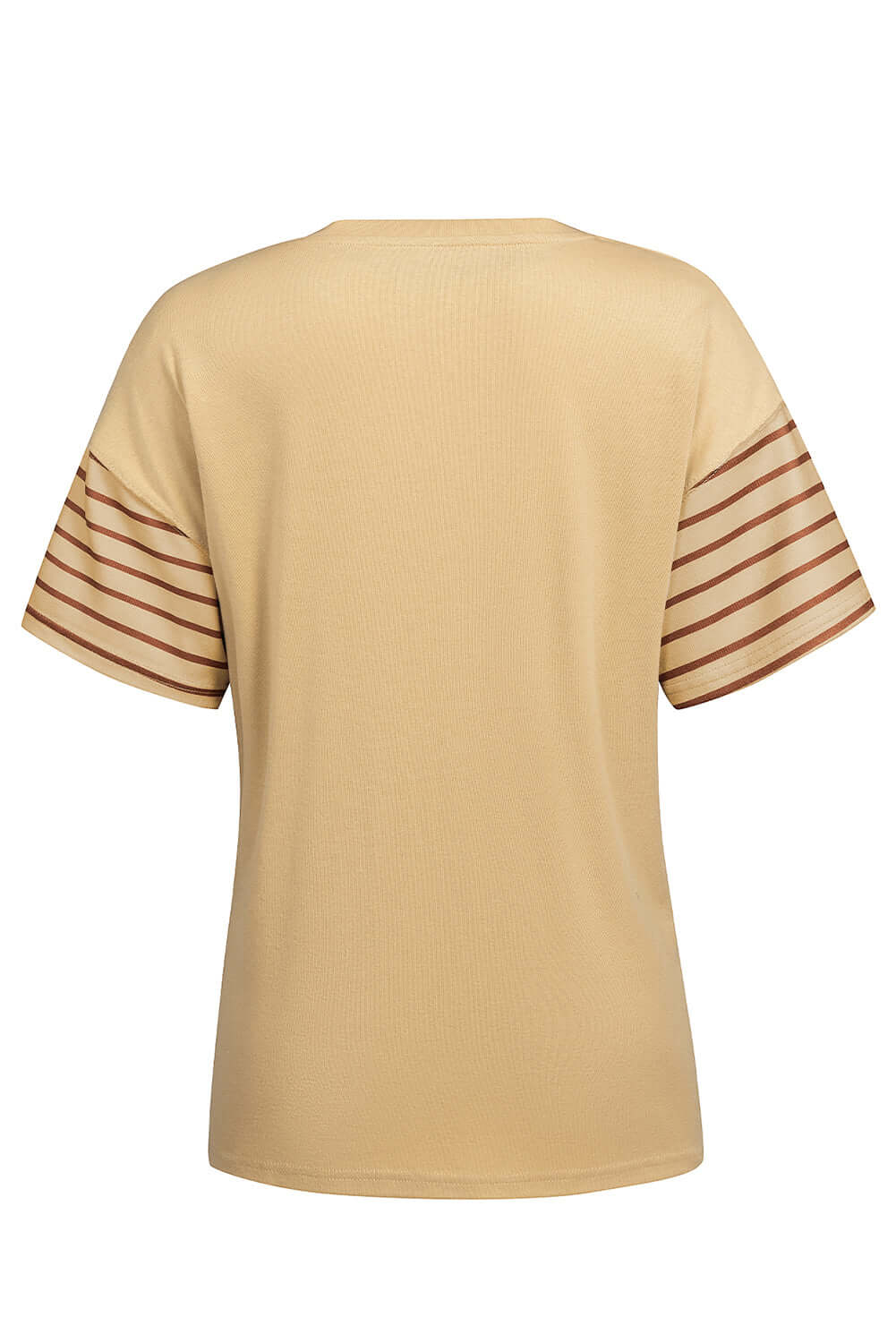 Striped Round Neck Short Sleeve T-Shirt