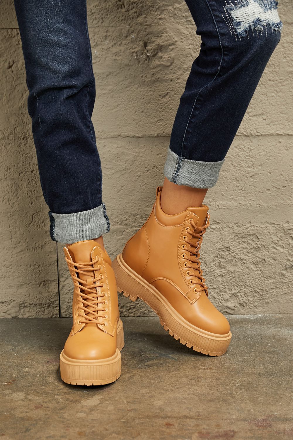 East Lion Corp Platform Combat Boots - Loulou Boutique