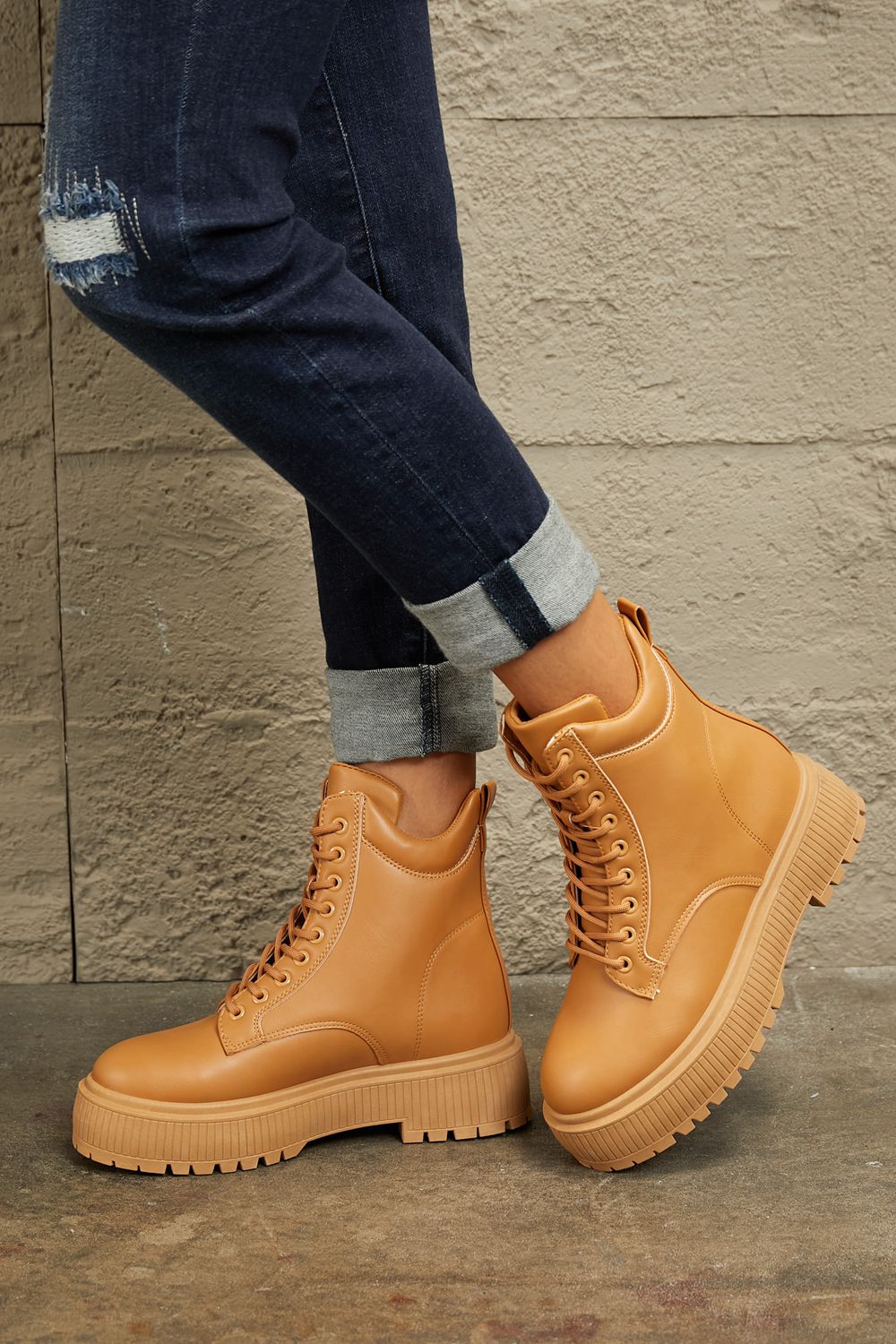 East Lion Corp Platform Combat Boots - Loulou Boutique