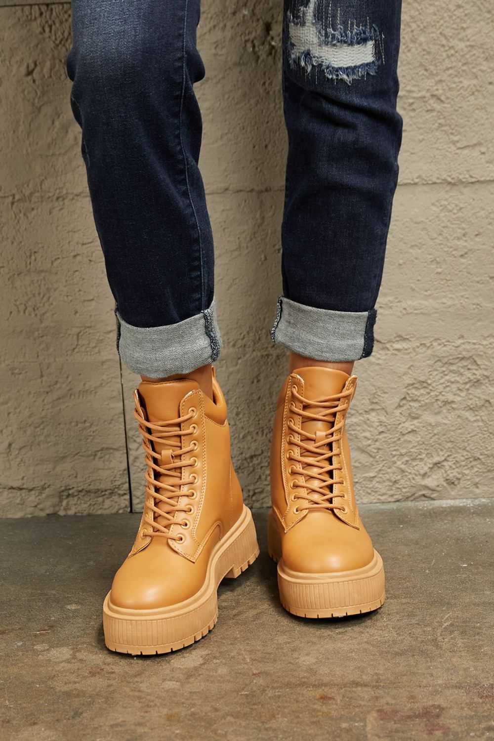 East Lion Corp Platform Combat Boots - Loulou Boutique