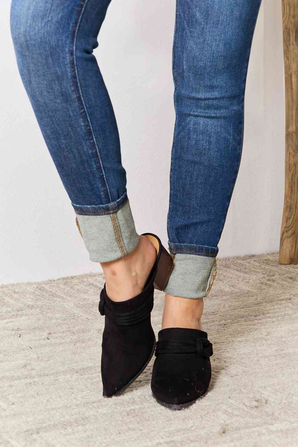 East Lion Corp Pointed - Toe Braided Trim Mules - Loulou Boutique