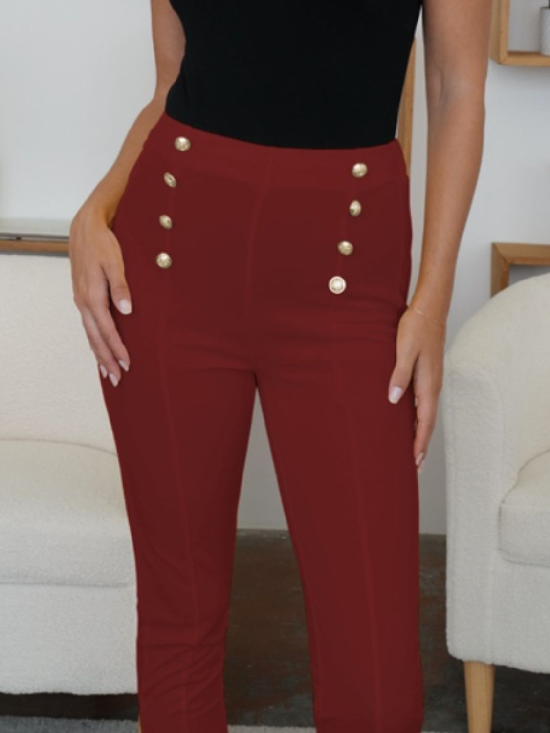 FAM - FAM High Waist Skinny Pants - Loulou Boutique