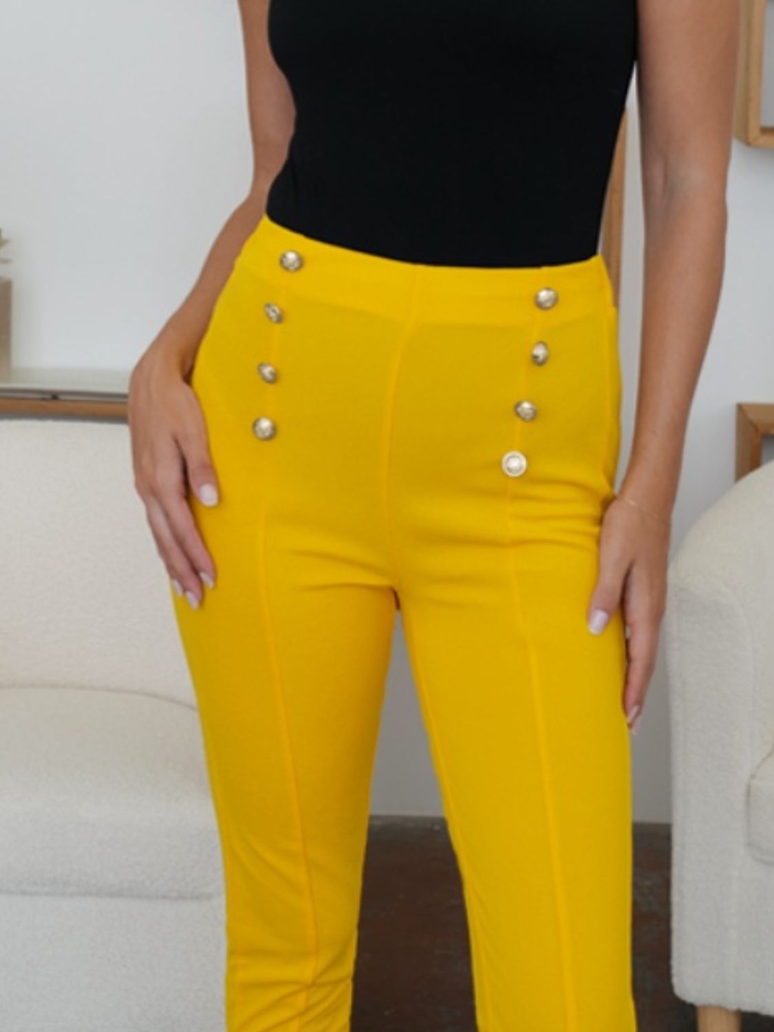 FAM - FAM High Waist Skinny Pants - Loulou Boutique