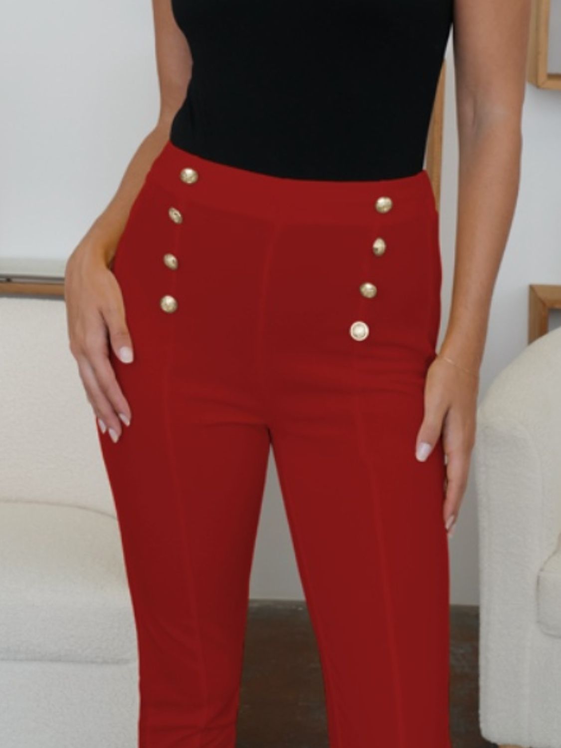 FAM - FAM High Waist Skinny Pants - Loulou Boutique