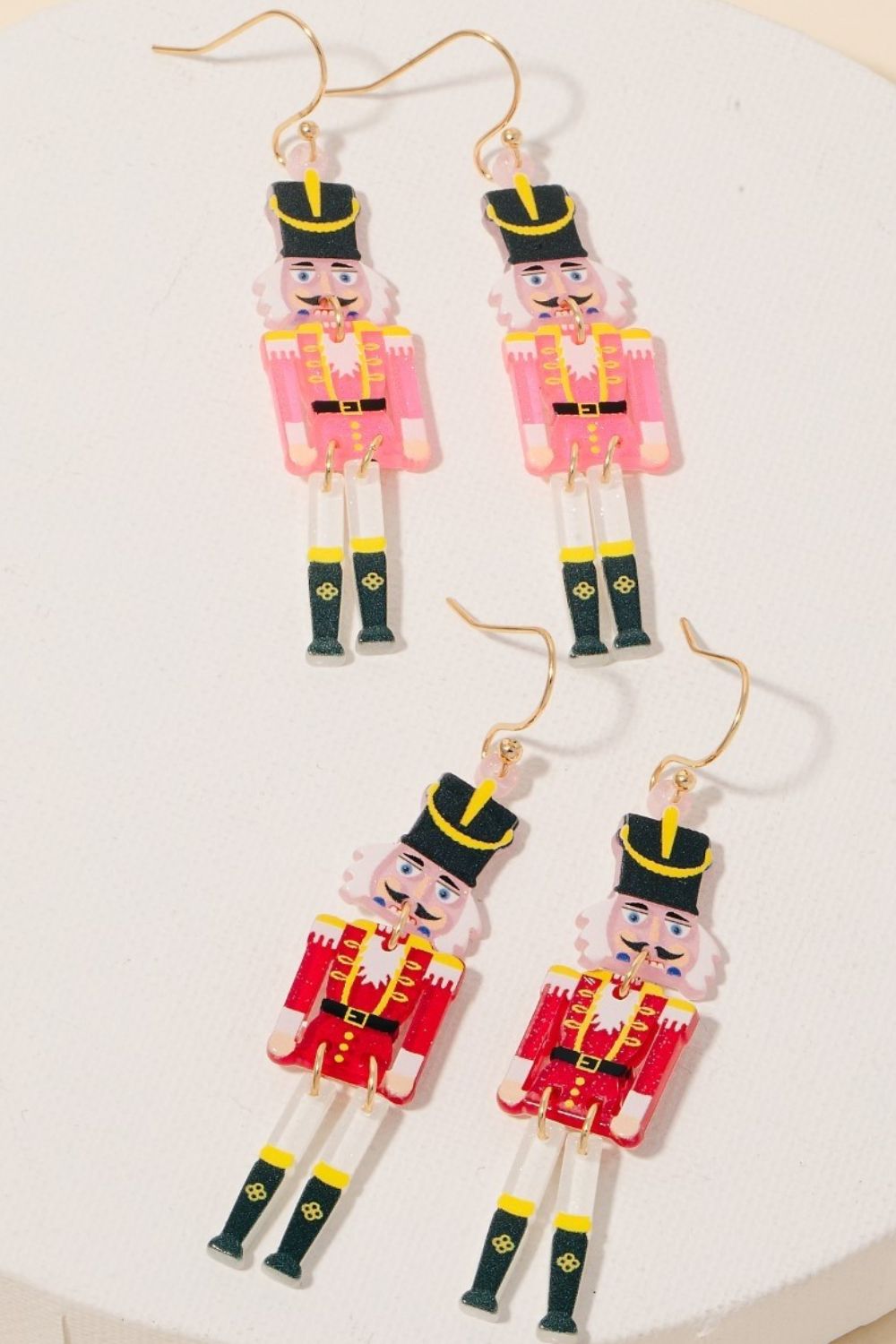 Fame Acrylic Nutcracker Dangle Earrings - Loulou Boutique