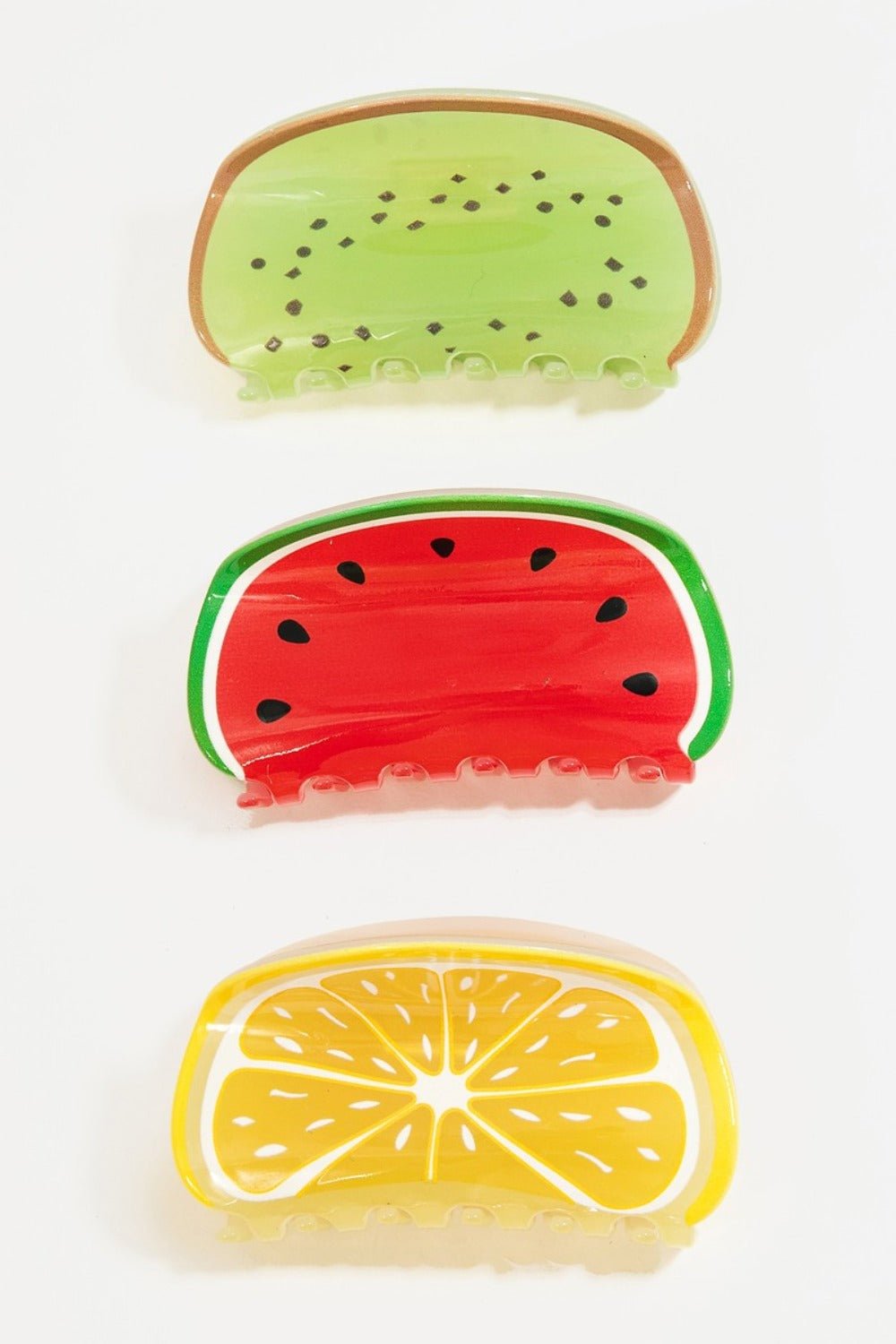 Fame Kiwi Lemon Watermelon Hair Clip Set - Loulou Boutique