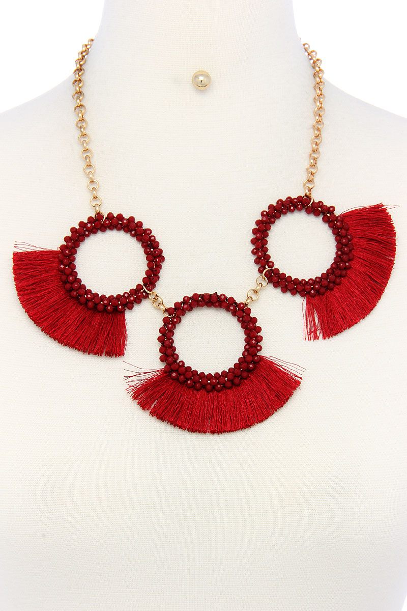 Fashion chunky stylish necklace and earring set - Loulou Boutique