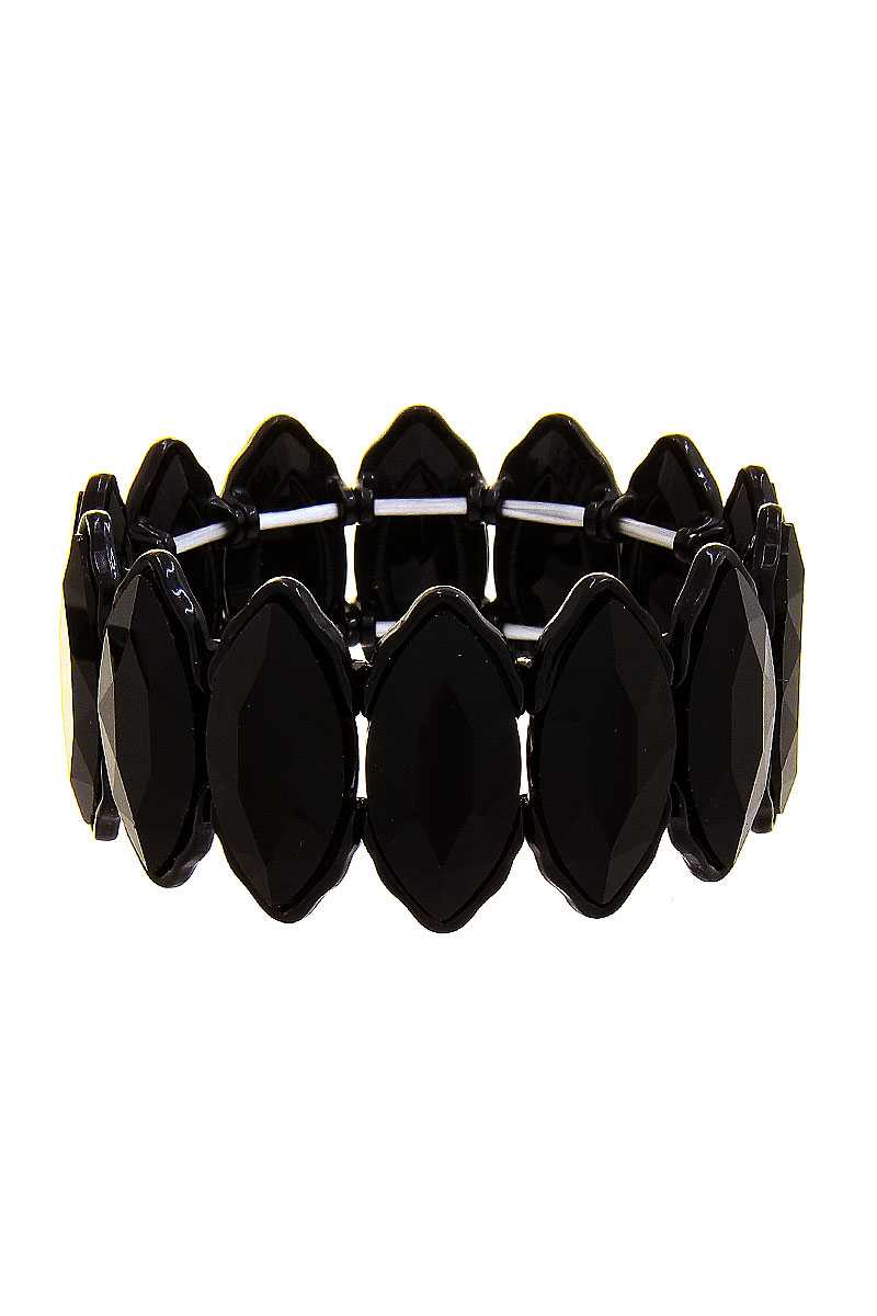 Fashion Oval Rhinestone Style Bracelet - Loulou Boutique