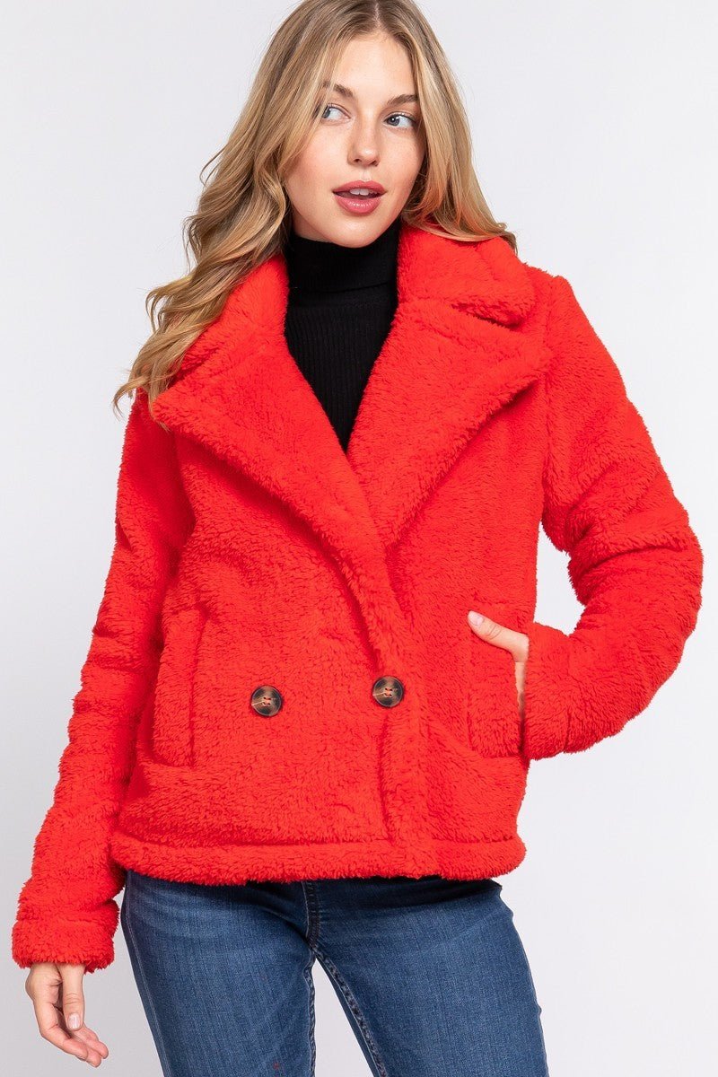 Faux Fur Sherpa Jacket - Loulou Boutique