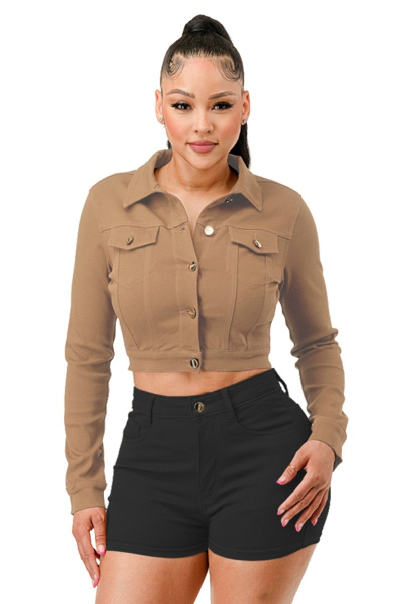 Super Stretchy Cropped Jacket